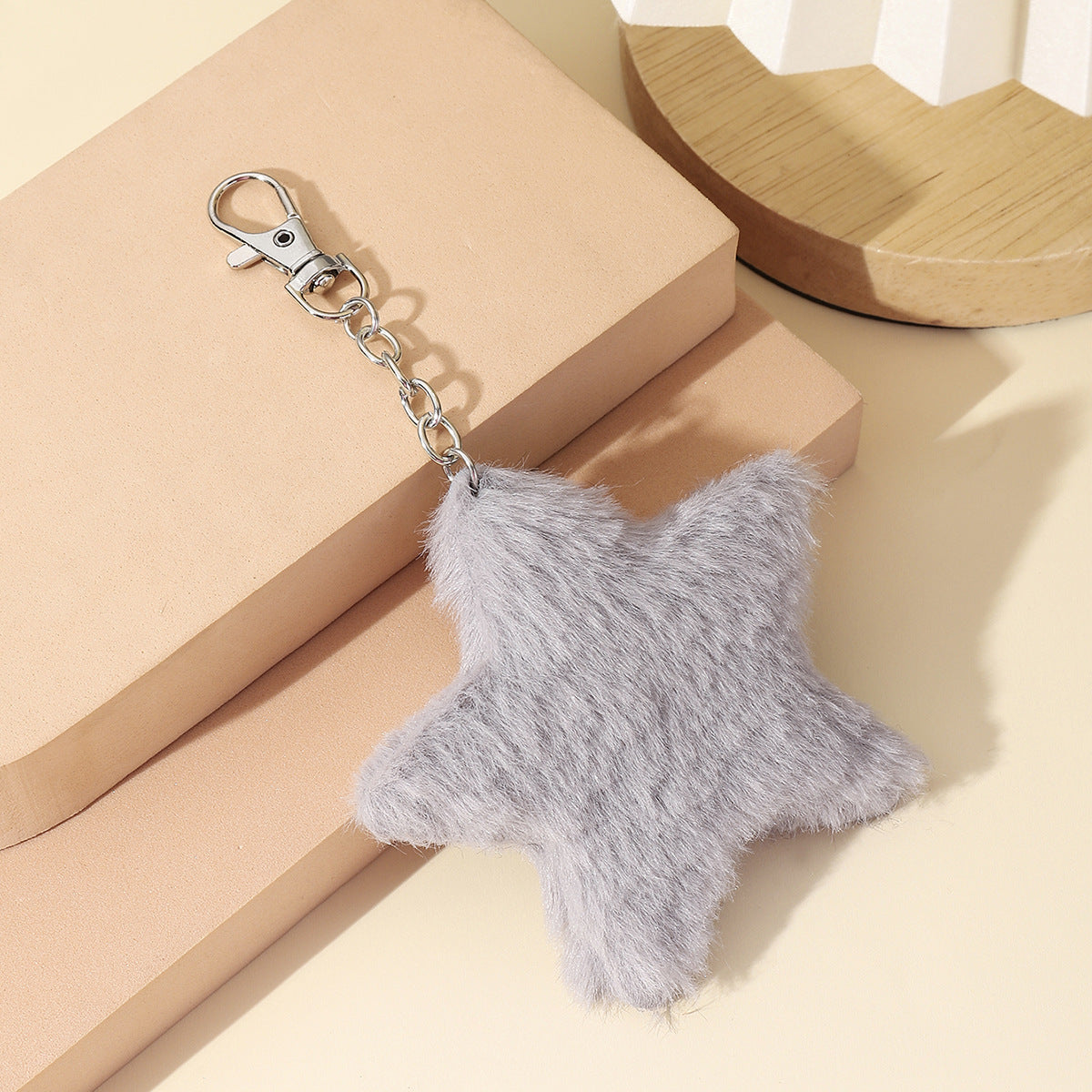 Wholesale Cute Plush Star Keychain