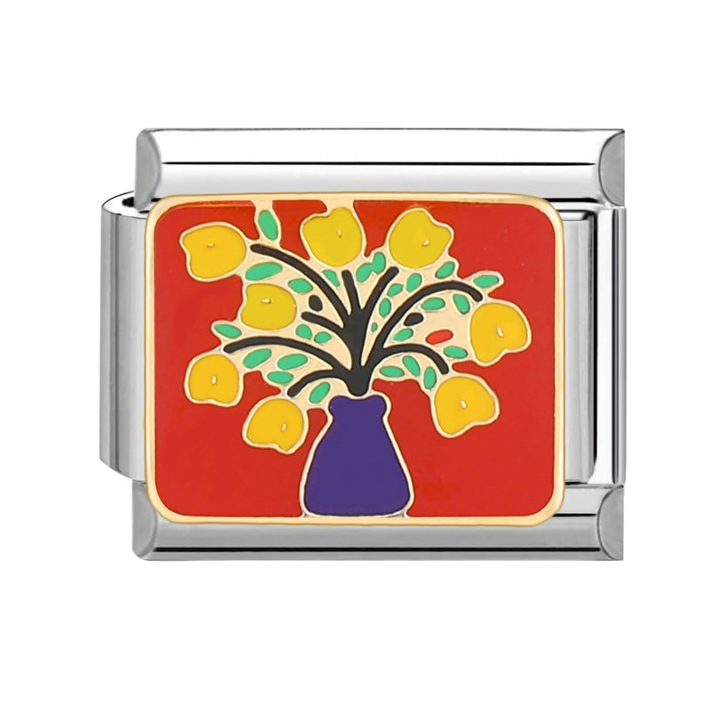 Wholesale  Italian Charm Bracelet 9mm DIY Splicing Removable Stainless Steel Composable Bracelet