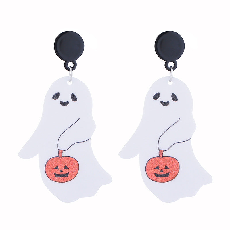 Wholesale  Night Party Horror Acrylic Halloween Earrings