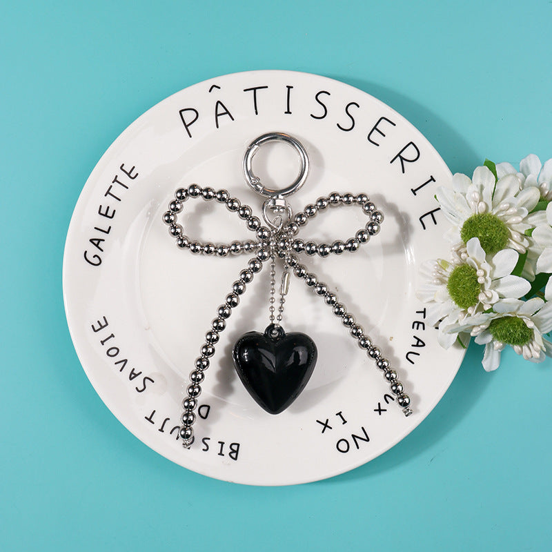 Wholesale Multicolor Resin Creative Love Handmade Beaded Keychain