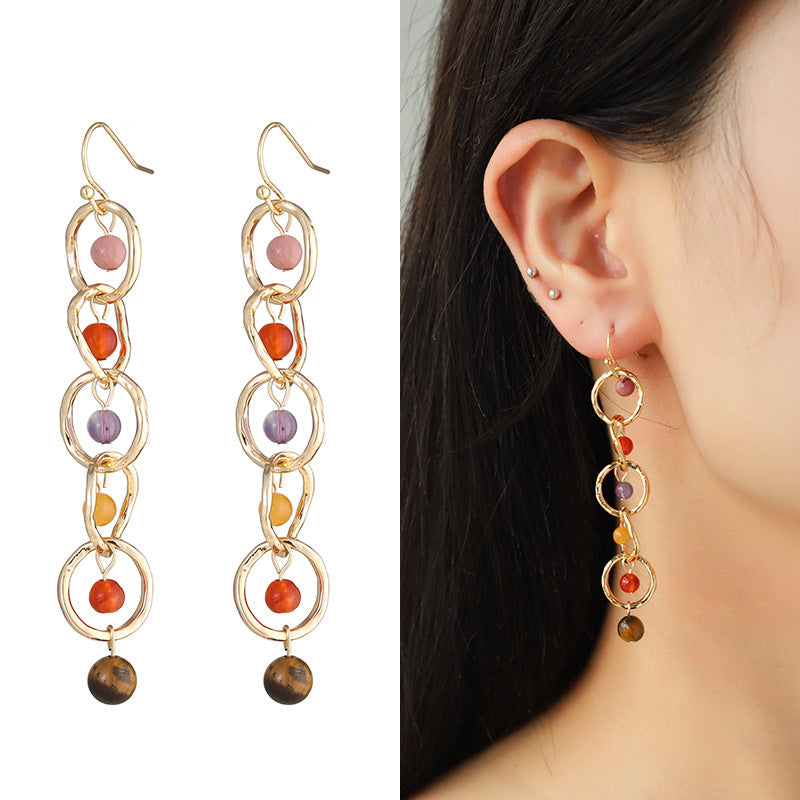 Wholesale Light Luxury Colorful Earrings ACC-ES-KJ005