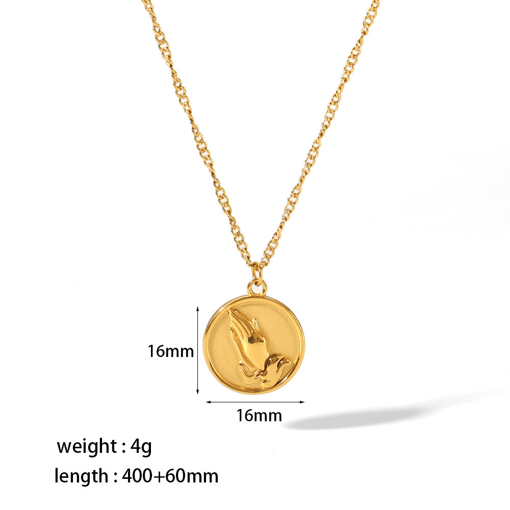 Wholesale Personality love necklace stainless steel Devil Eye