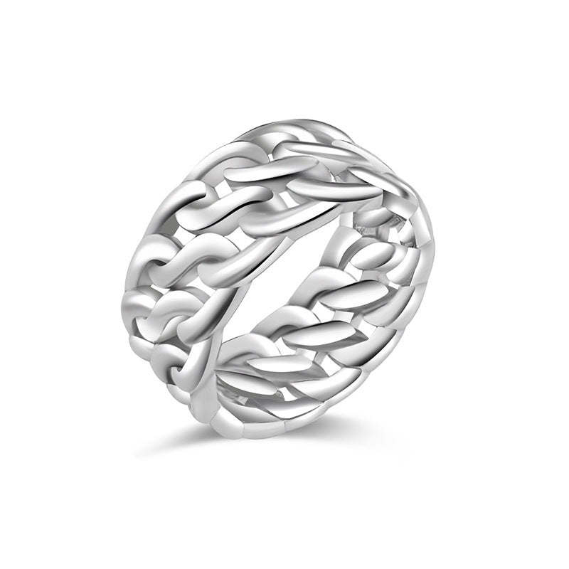 Wholesale  titanium steel casting ring does not fade couple pair ring