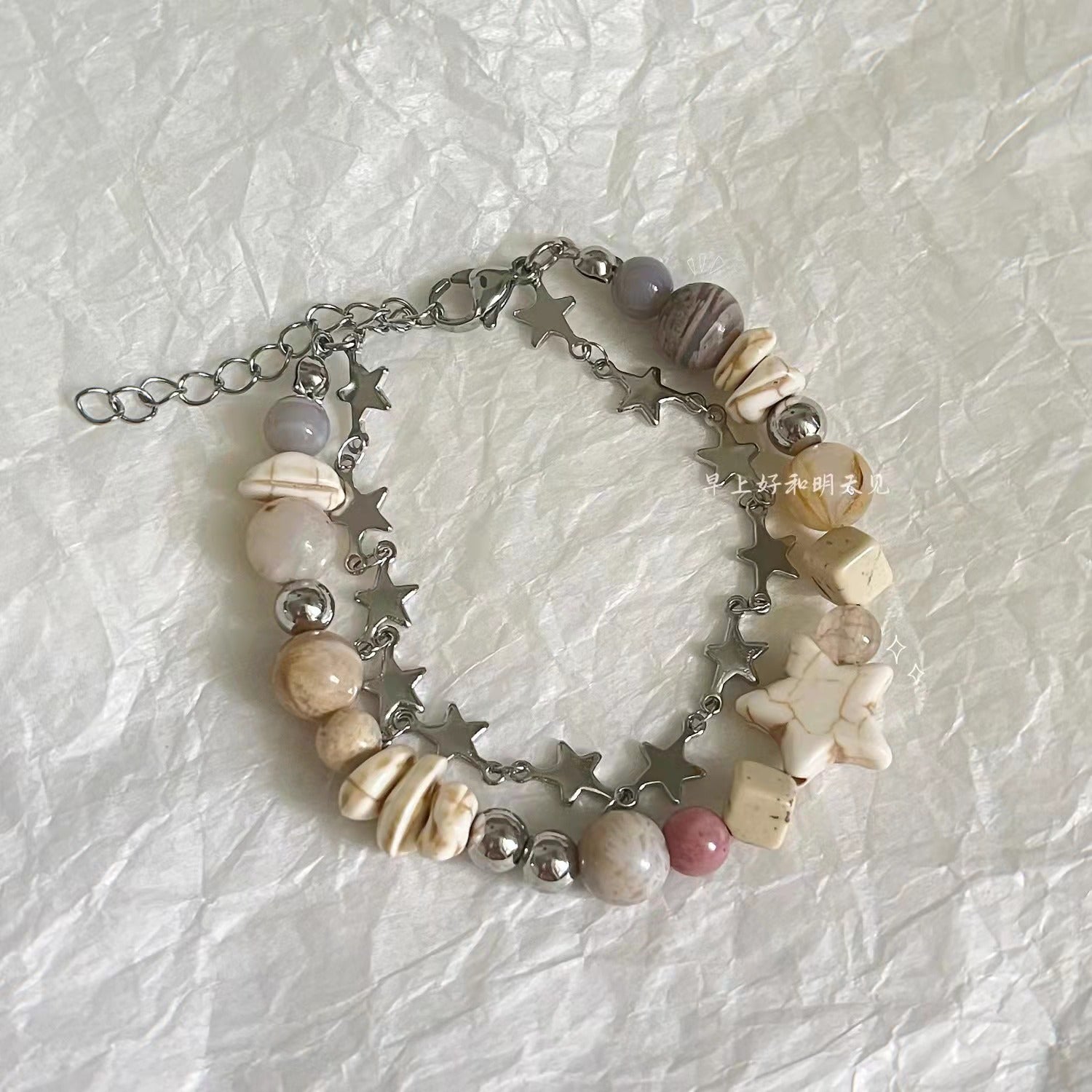 Wholesale Chic Rainbow Color Handmade Glass Beaded Bracelet For Women Fashion Jewelry Accessory Anniversary Gift And Resale
