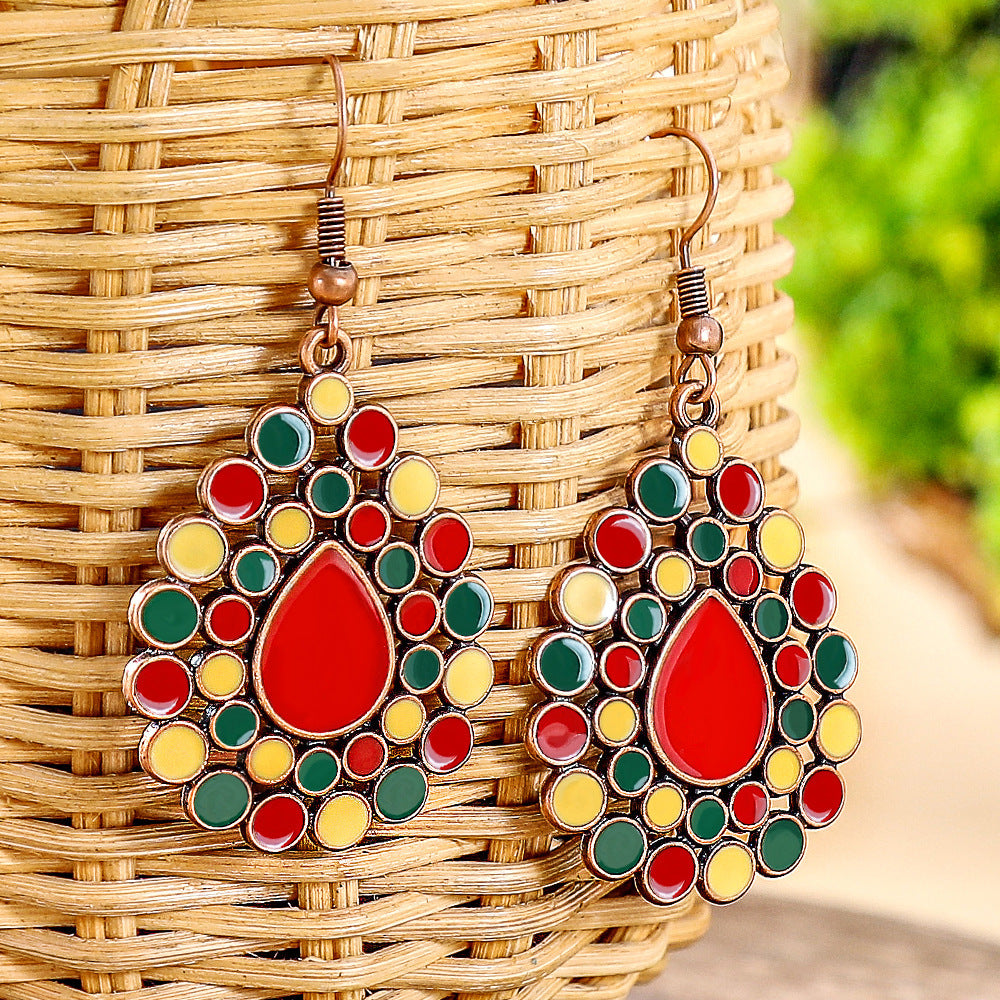 Wholesale Bohemian Tassel Earrings,  Handmade Beaded Alloy Earrings for Seaside Vacations,  Trendy Jewelry Accessory