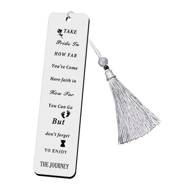 Wholesale Stainless Steel Bookmark Laser Engraved Custom Logo Teacher S Day Gift DIY Bookmark For Boutique Resale