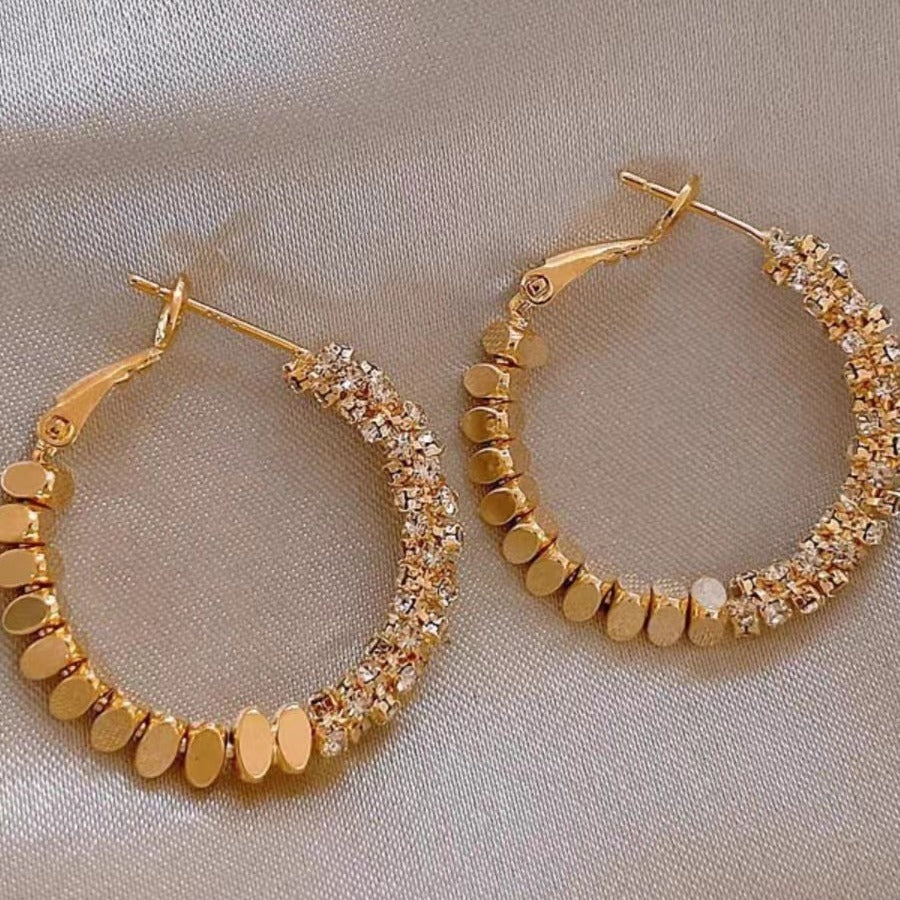 Wholesale  light luxury hoop earrings exaggerated earrings