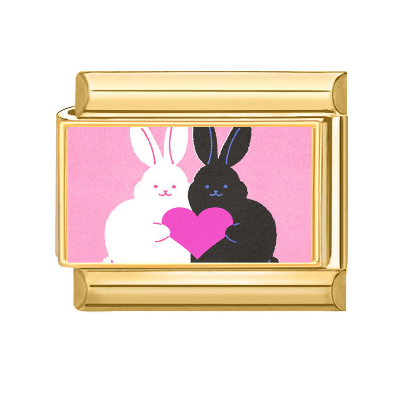 Wholesale 9mm Italian Charm Starter Bracelets DIY square Single Section Creative Stainless Steel Composable Bracelet