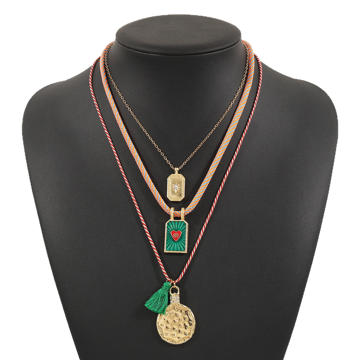 Wholesale multi-pendant necklace multi-layer stacking clavicle Necklace