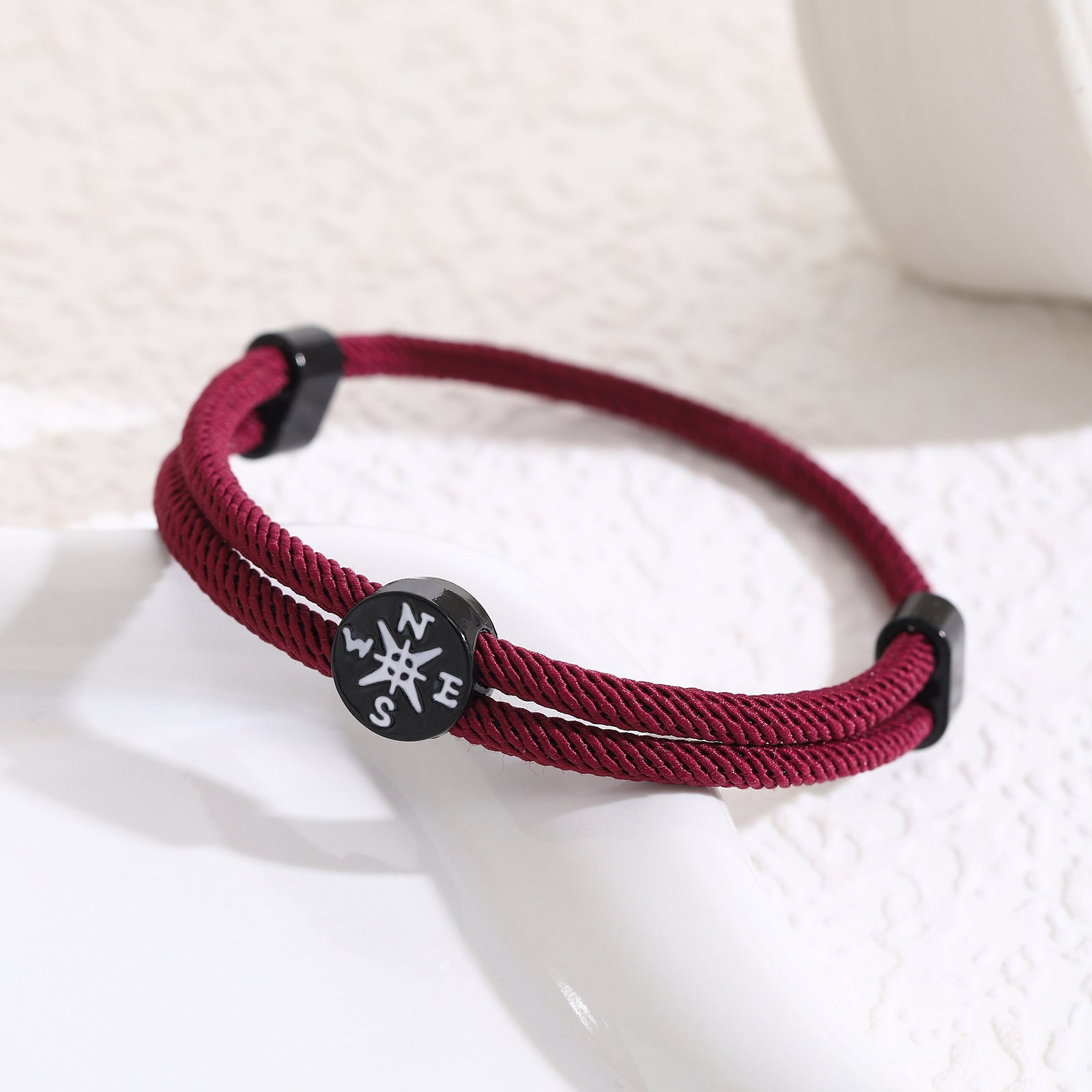 Großhandel Abschlusssaison Inspirierende Kompassgewebe Seilseilarmband