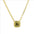 Wholesale Colorful geometric square zircon clavicle pendant necklace