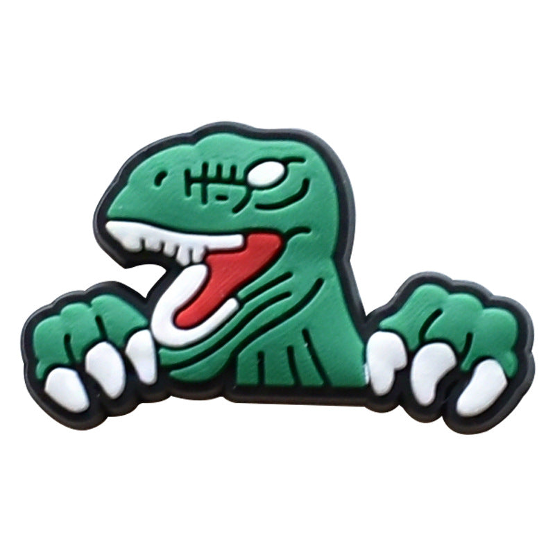 Wholesale Random 100pcs Small Animal PVC Soft Rubber Shoe Buckle Decoration ACC-SC-RYY056