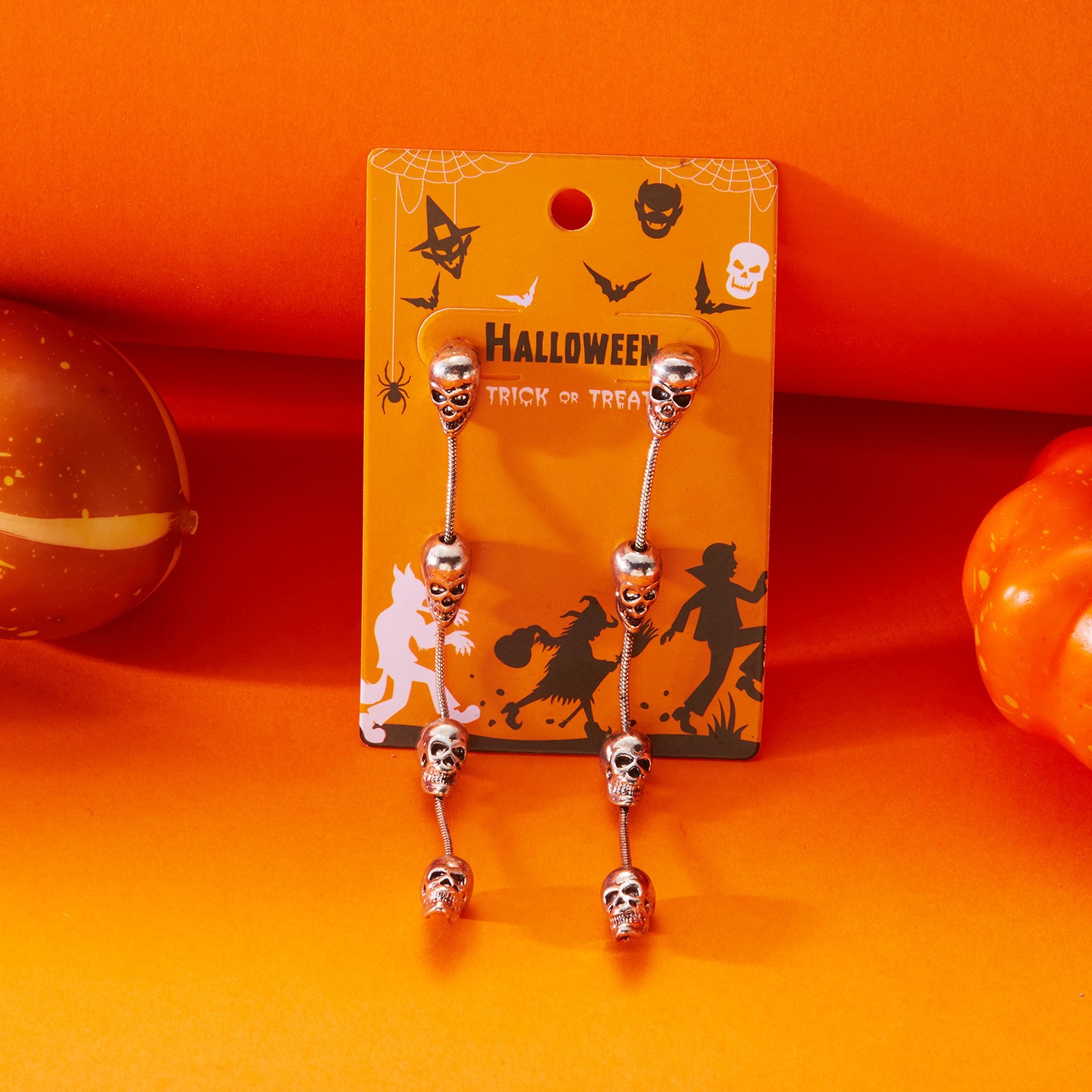 Wholesale Halloween Skeleton Party Earrings