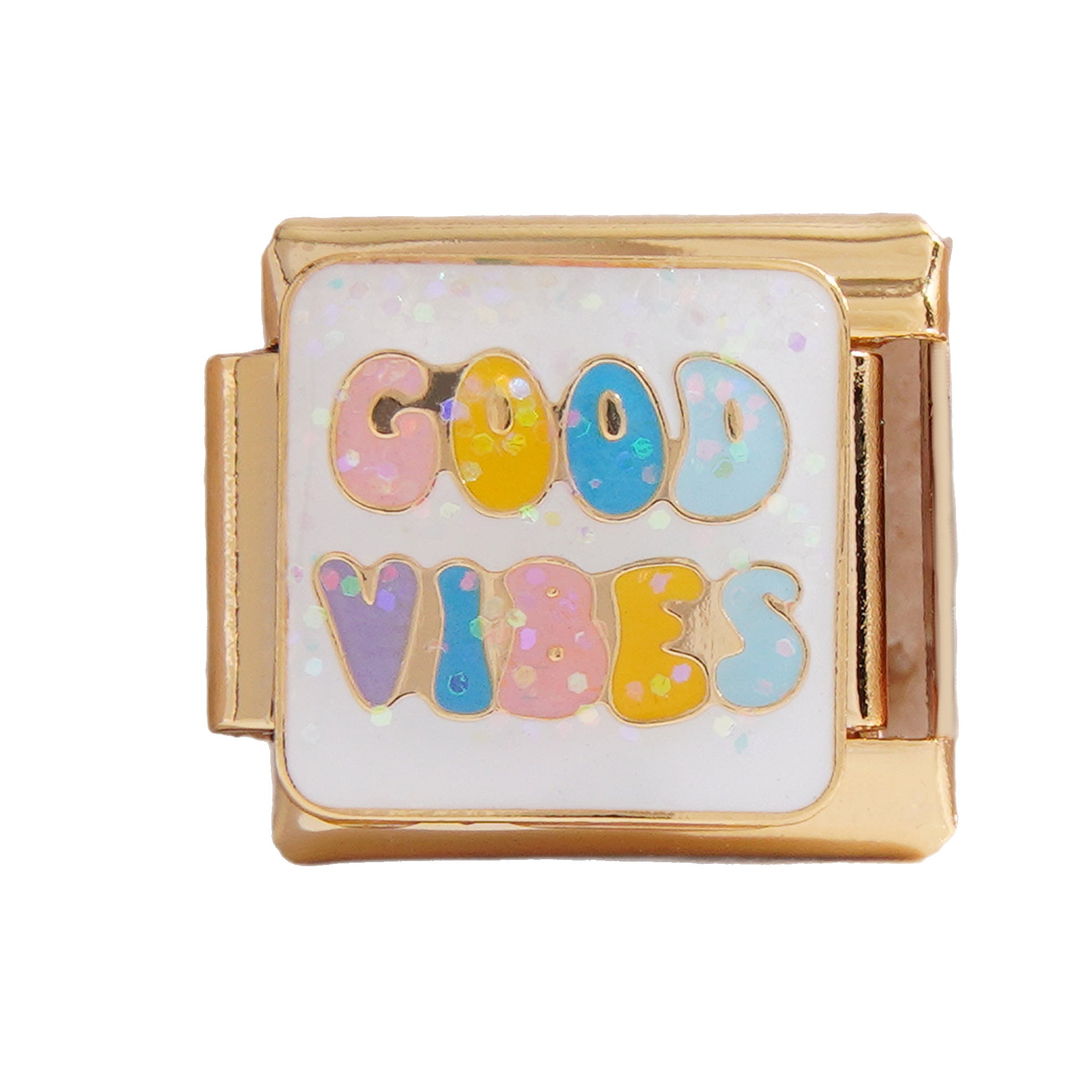 Wholesale Italian Charm Bracelet 9mm DIY Splicing Personalized English Stainless Steel Composable Bracelet