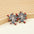 Wholesale Independence Day LOVE fireworks gesture blue, white and red wooden earrings
