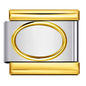 Wholesale Italian Charm Bracelet 9mm DIY gold-plated silver pattern Creative Stainless Steel Composable Bracelet