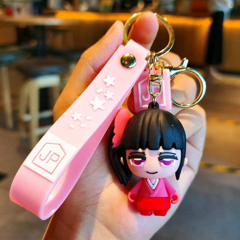 Wholesale Cartoon Cute Silicone Keychains ACC-KC-FanChe004