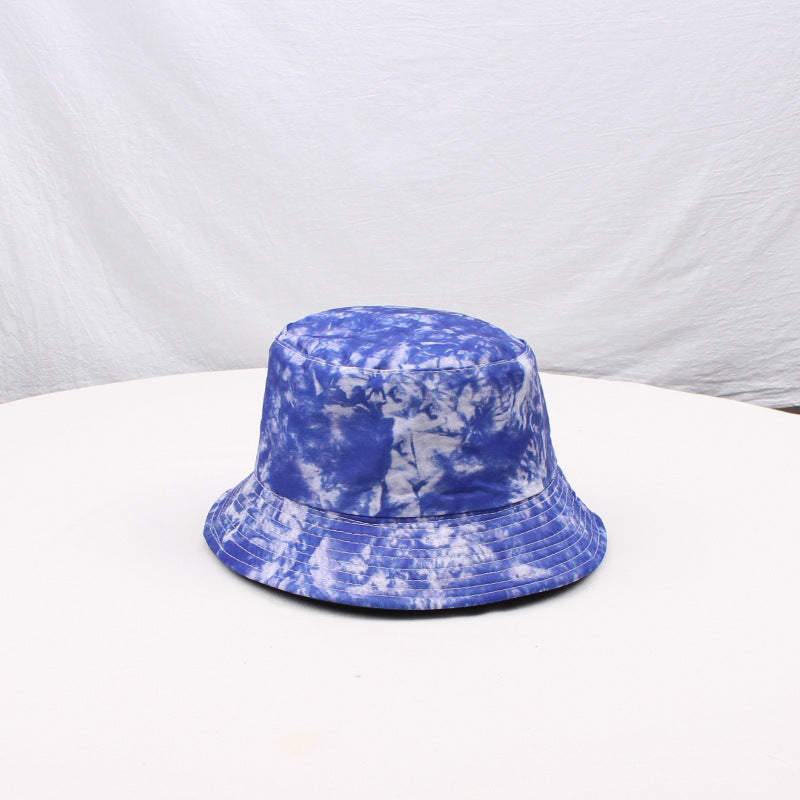 Wholesale Tie-Dyed Double-Sided Large-brim Fisherman's Hat Bucket Hat