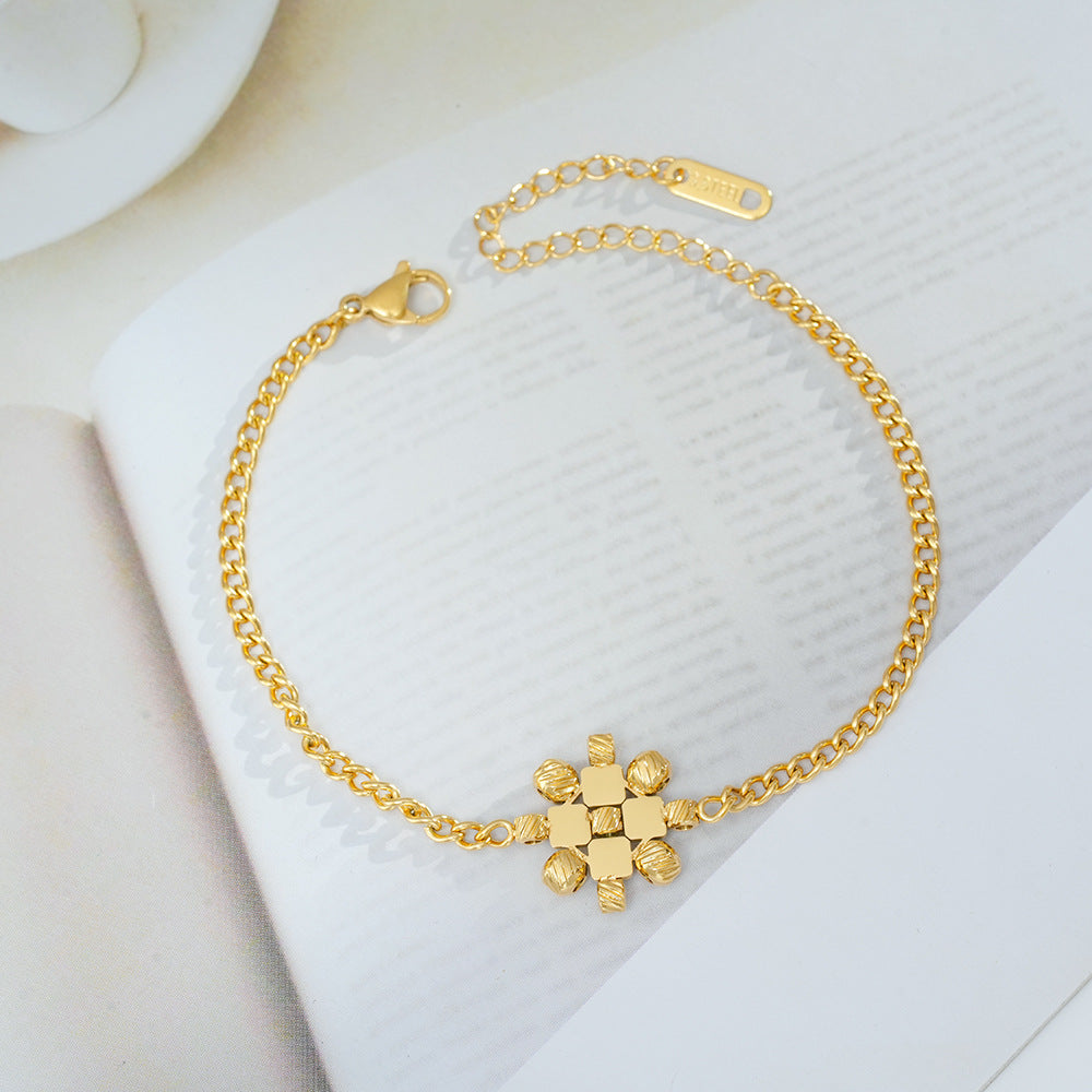 Wholesale Fashion Titanium Steel Handmade Necklace,  Stylish Electroplated Jewelry Accessory