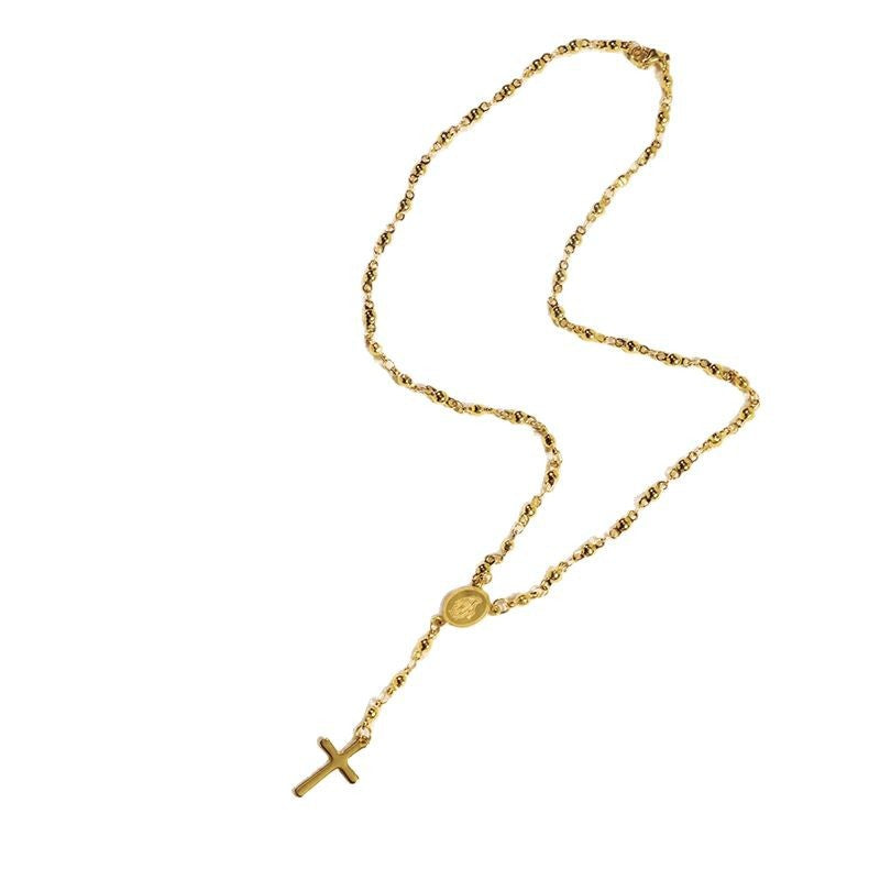 Wholesale  18K gold vacuum plating titanium steel necklace