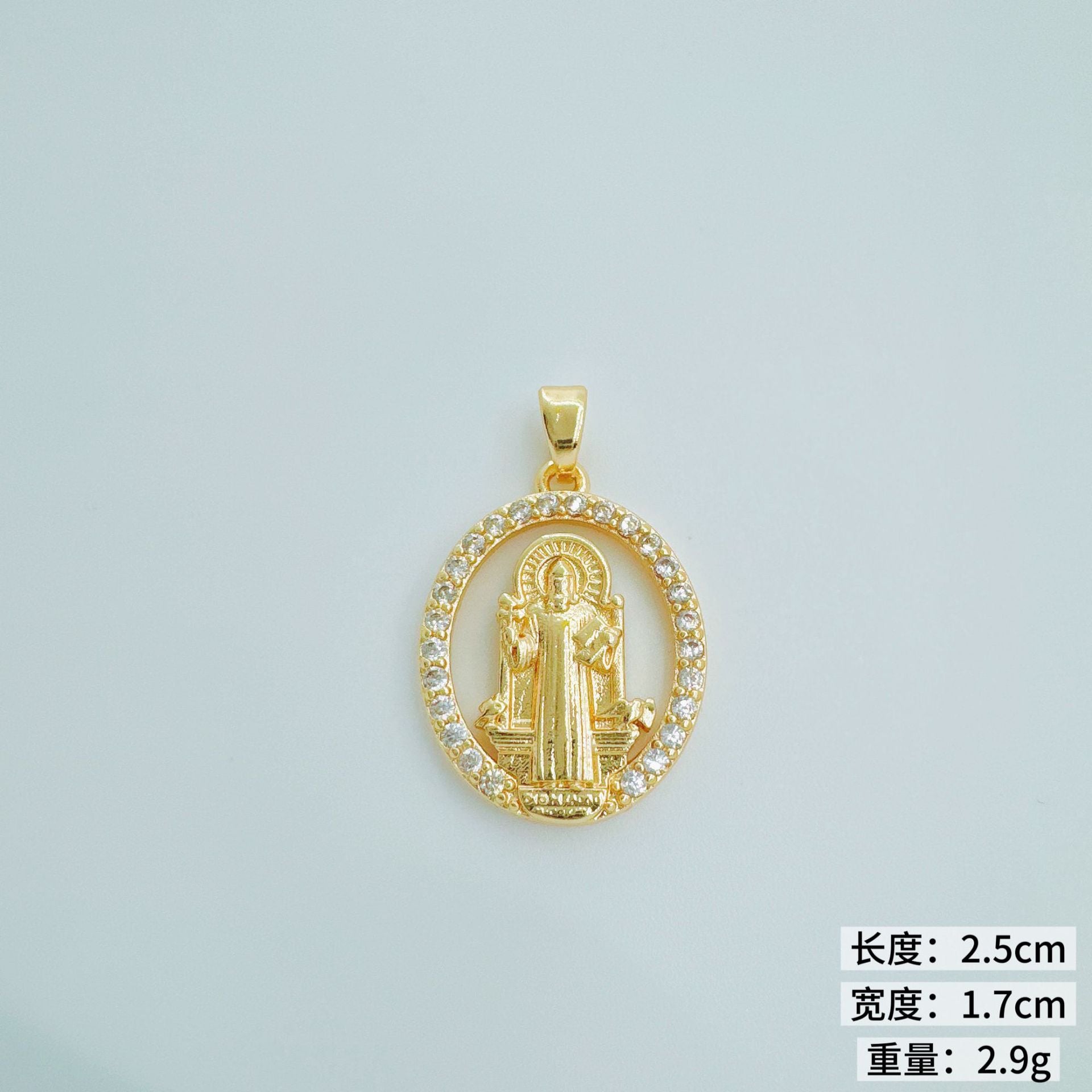 Wholesale Chic Copper Zircon Pendant Necklace Trendy Fashion Accessory Gift