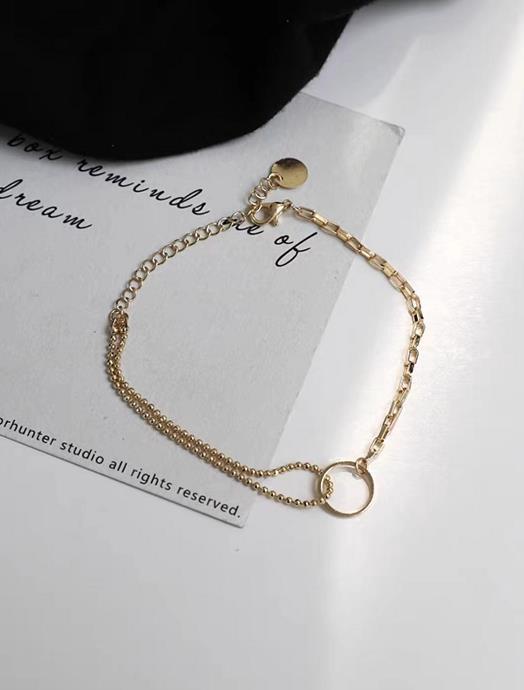 Wholesale Dark Double Layer Distressed Bracelet Layered Bracelet Set ACC-BT-Tongs002