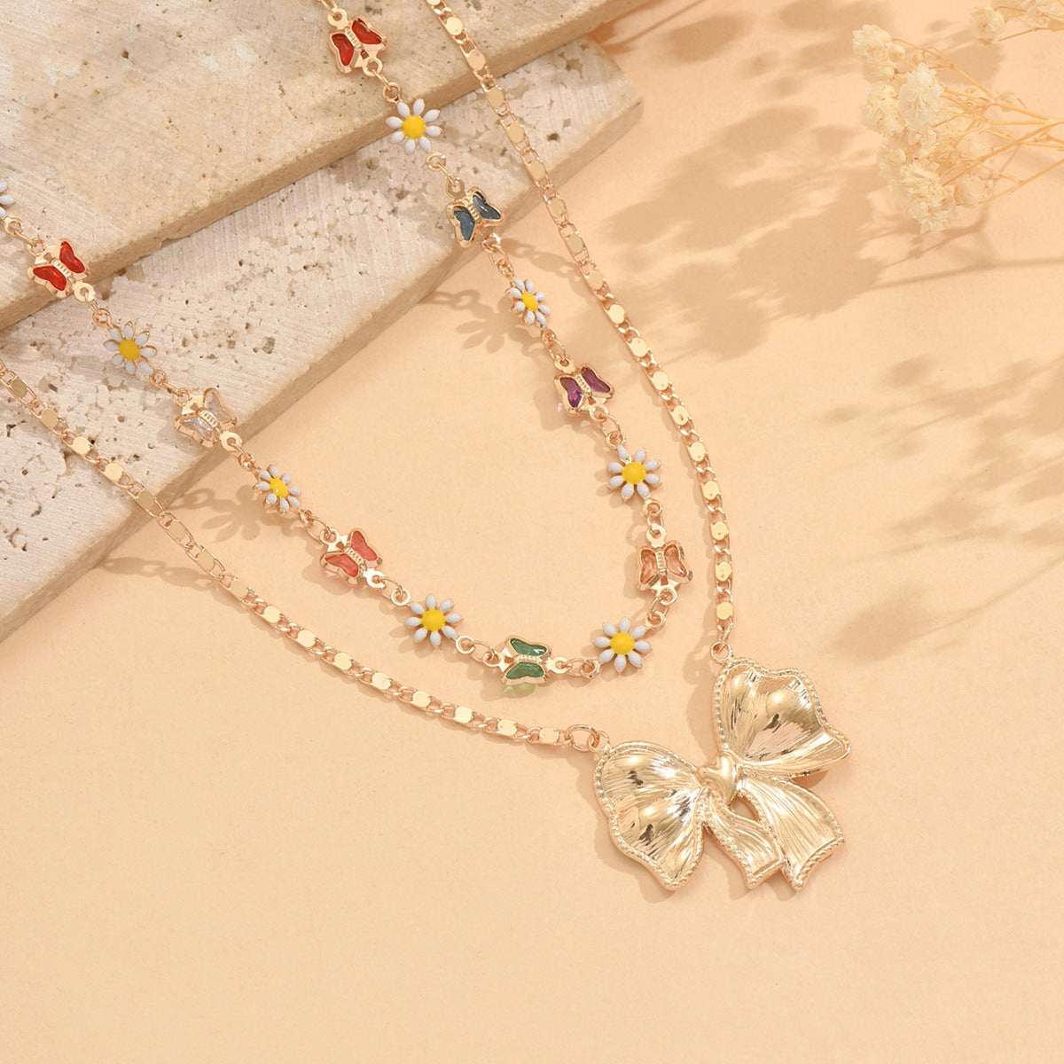 Wholesale colorful butterfly and  necklace