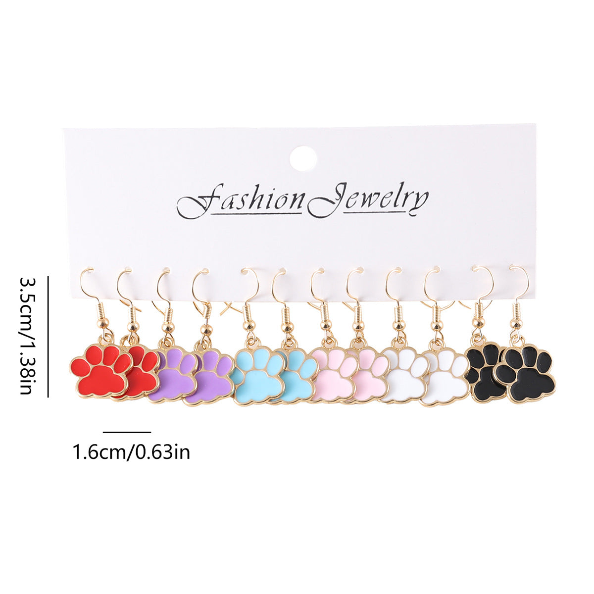 Wholesale Colorful Puppy Pet Series Earrings