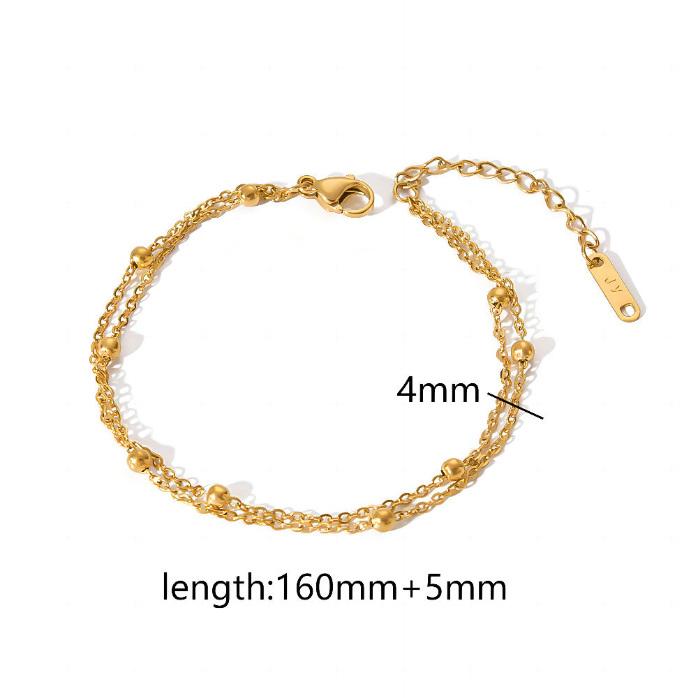 Wholesale DIY bracelet accessories versatile stainless steel snake bone chain