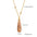 Wholesale Drop-shaped Natural Stone Pendant Stainless Steel Necklace
