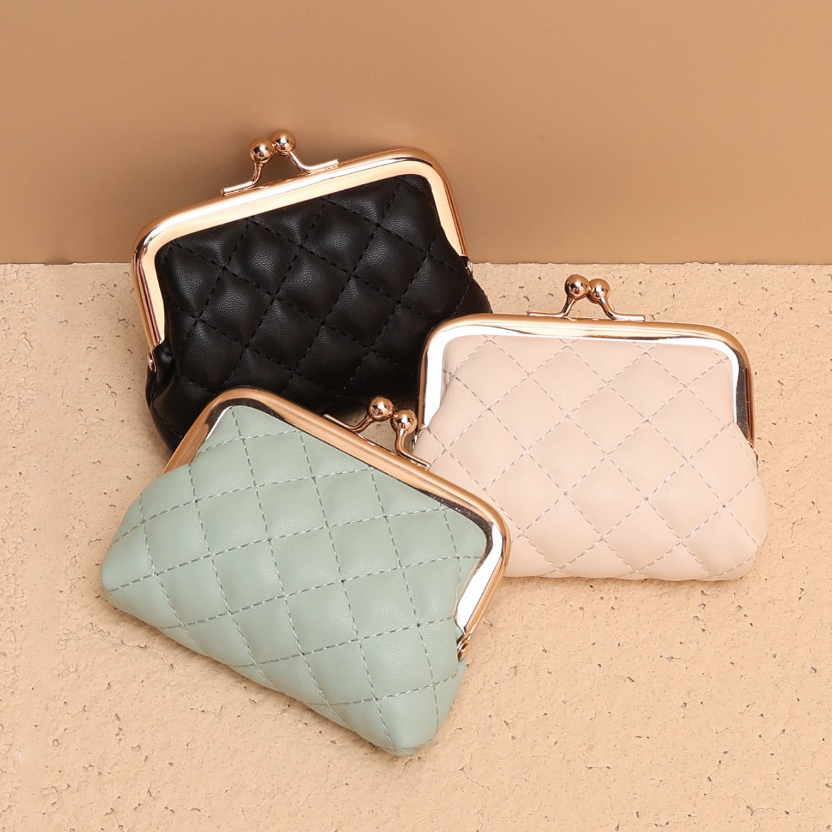 Wholesale Chic PU Coin Purse Wallet With Card Slots Black Solid Everyday Fashion Accessory For Men And Women