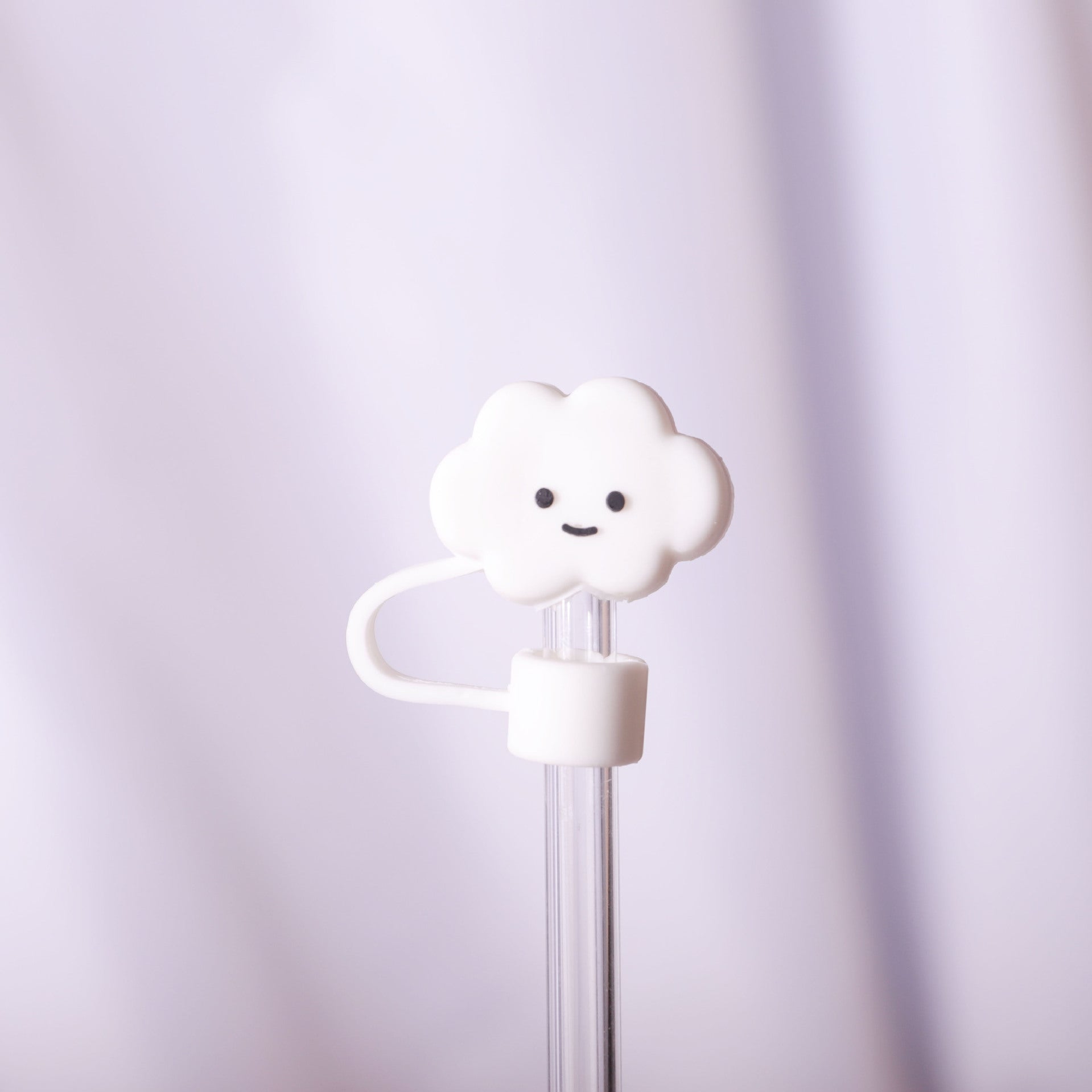 Wholesale 10pcs Cartoon cute colorful cloud dustproof straw cover
