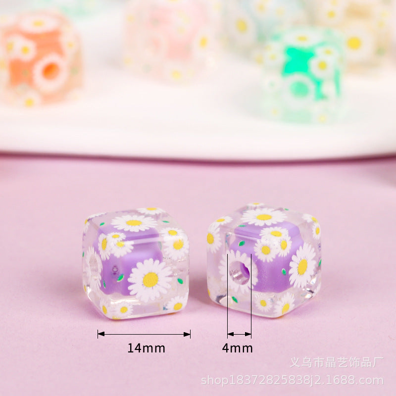 Wholesale random 10pcs Transparent  Focal Beads DIY Bead Accessories