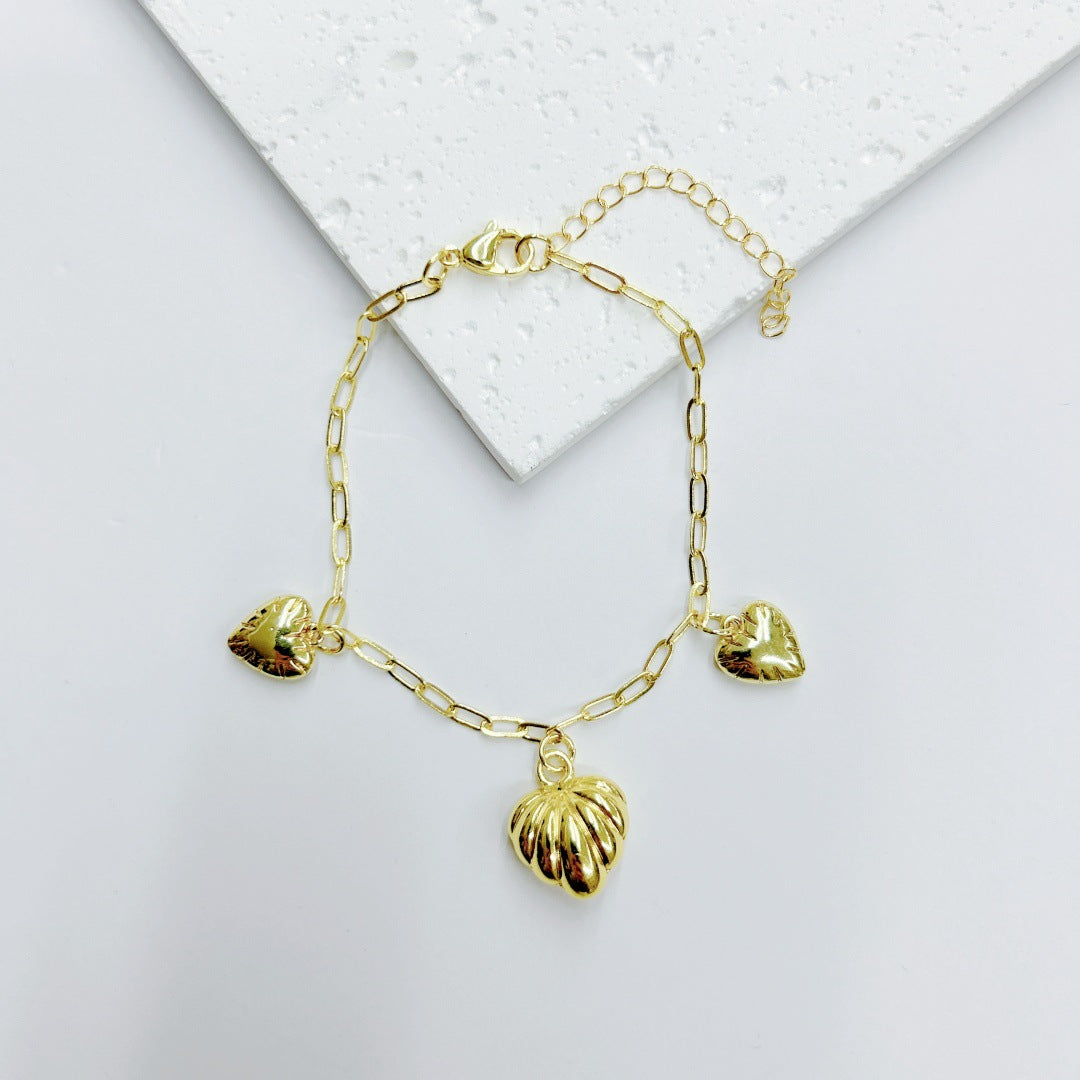 Wholesale Egg-shaped Chain Butterfly Love Five-pointed Star Bracelet