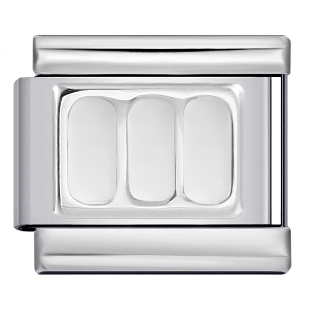 Wholesale Italian Charm Bracelet 9mm DIY Splicing Removable
Five-pointed star eyes Stainless Steel Composable Bracelet