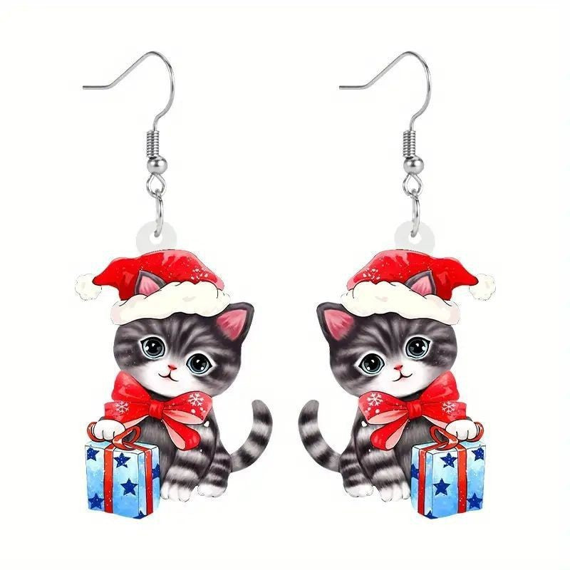 Wholesale Cat acrylic earrings