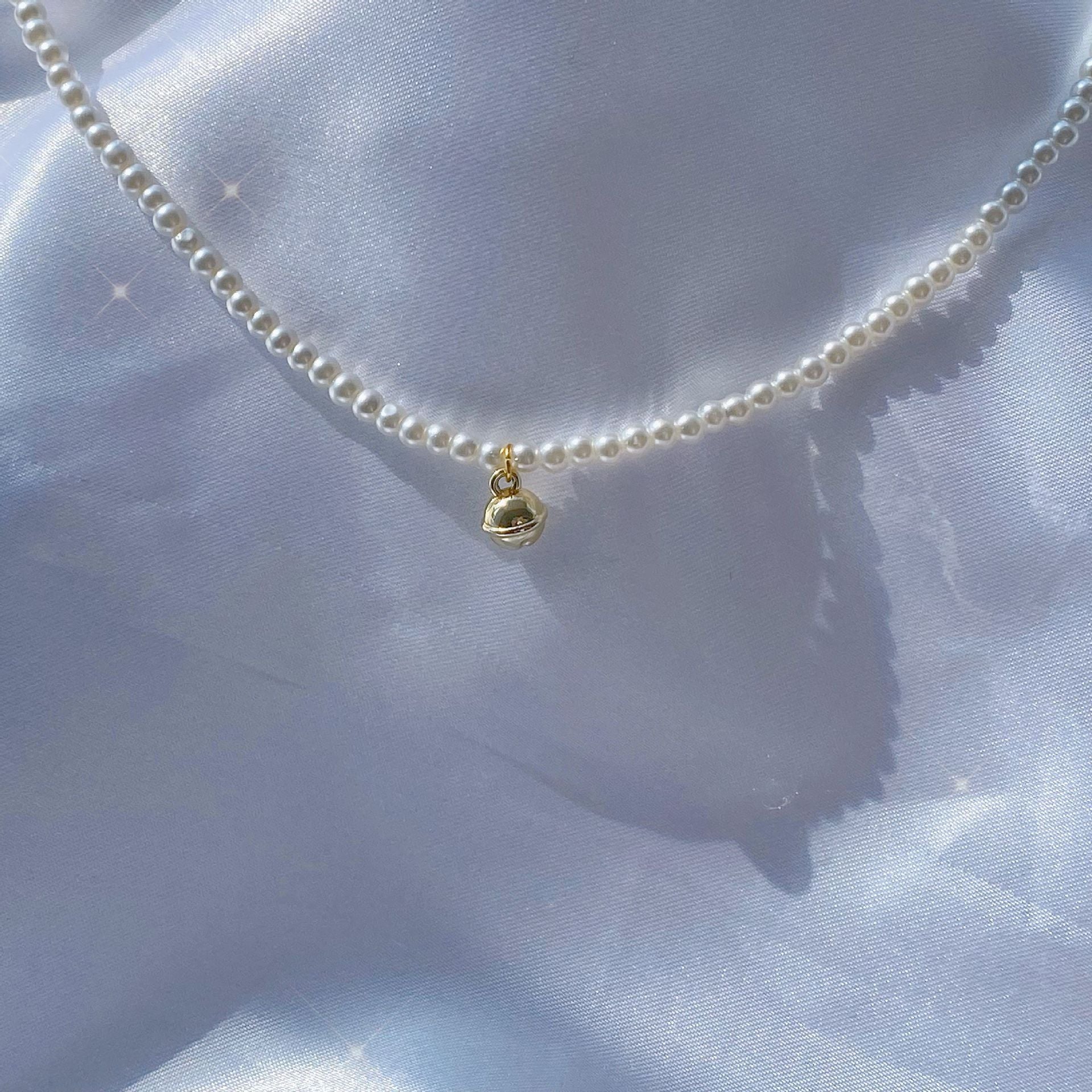 Wholesale Camellia Pearl Necklace Collarbone Chain Choker Necklace ACC-NE-Hanxi002