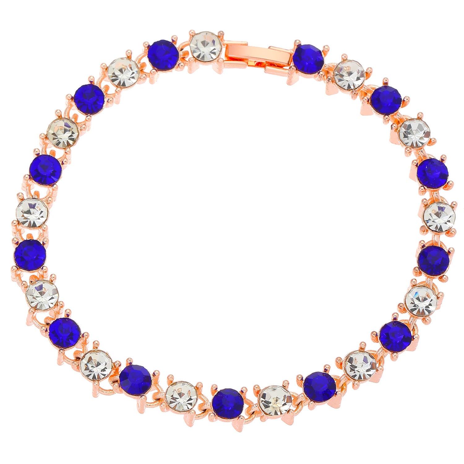 Wholesale Colorful rhinestone necklace earrings and ring set