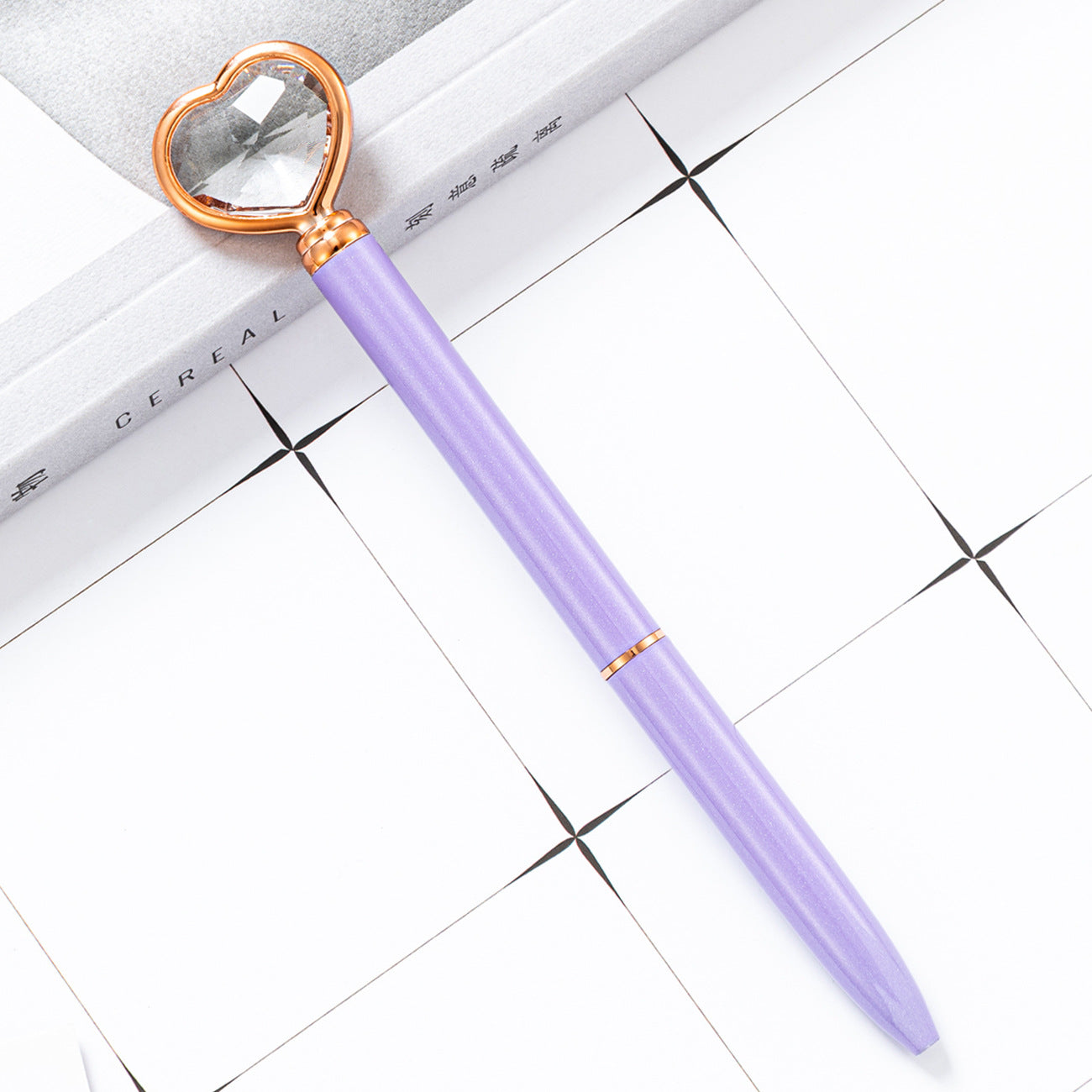 Wholesale Love Diamond Pen Heart Shaped Ballpoint Pen ACC-PN-HuaHao019