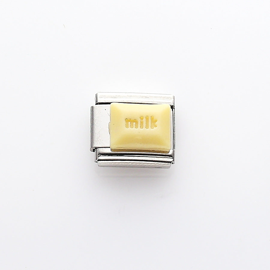 Wholesale 10pcs Italian Charm Bracelet 9mm DIY Splicing Heart Butterfly Stainless Steel Composable Bracelet