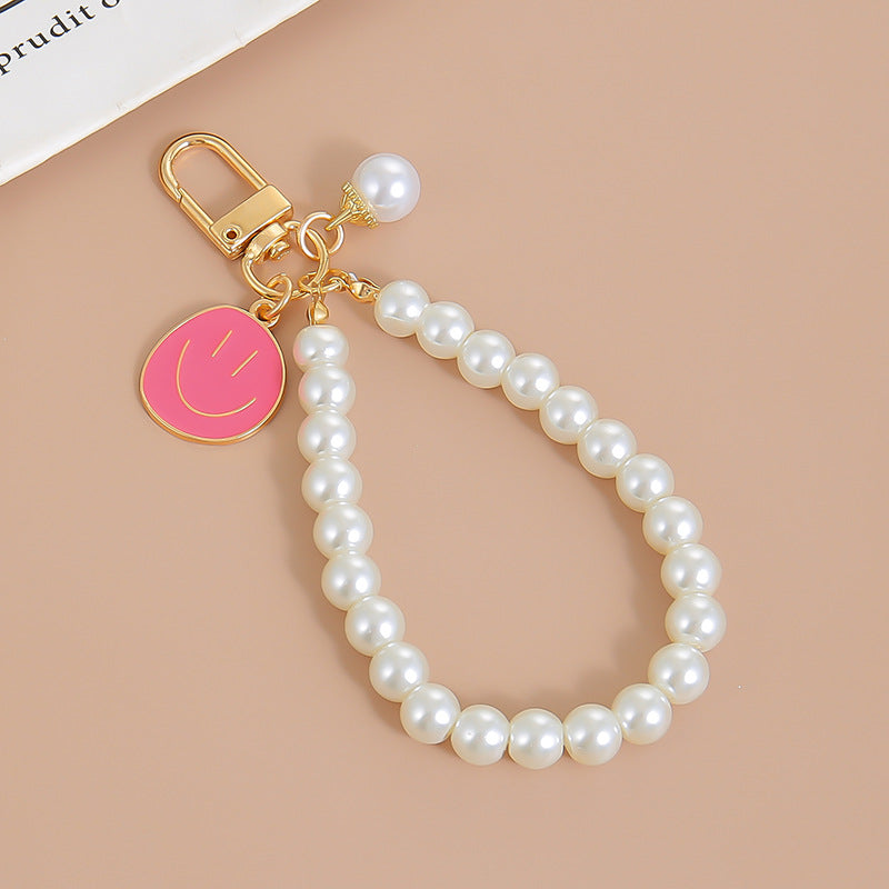 Wholesale Colorful Smiley Face Alloy Keychain - Irregular Expression Bag Charm,  Trendy Accessory