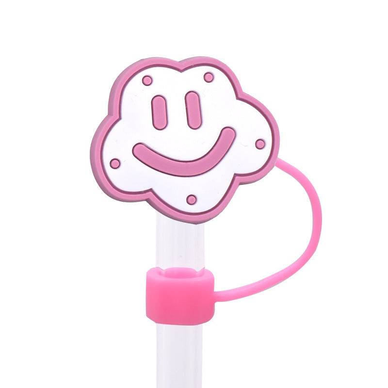 Wholesale Random 100pcs Cute food straw cover Straw Tube Cap