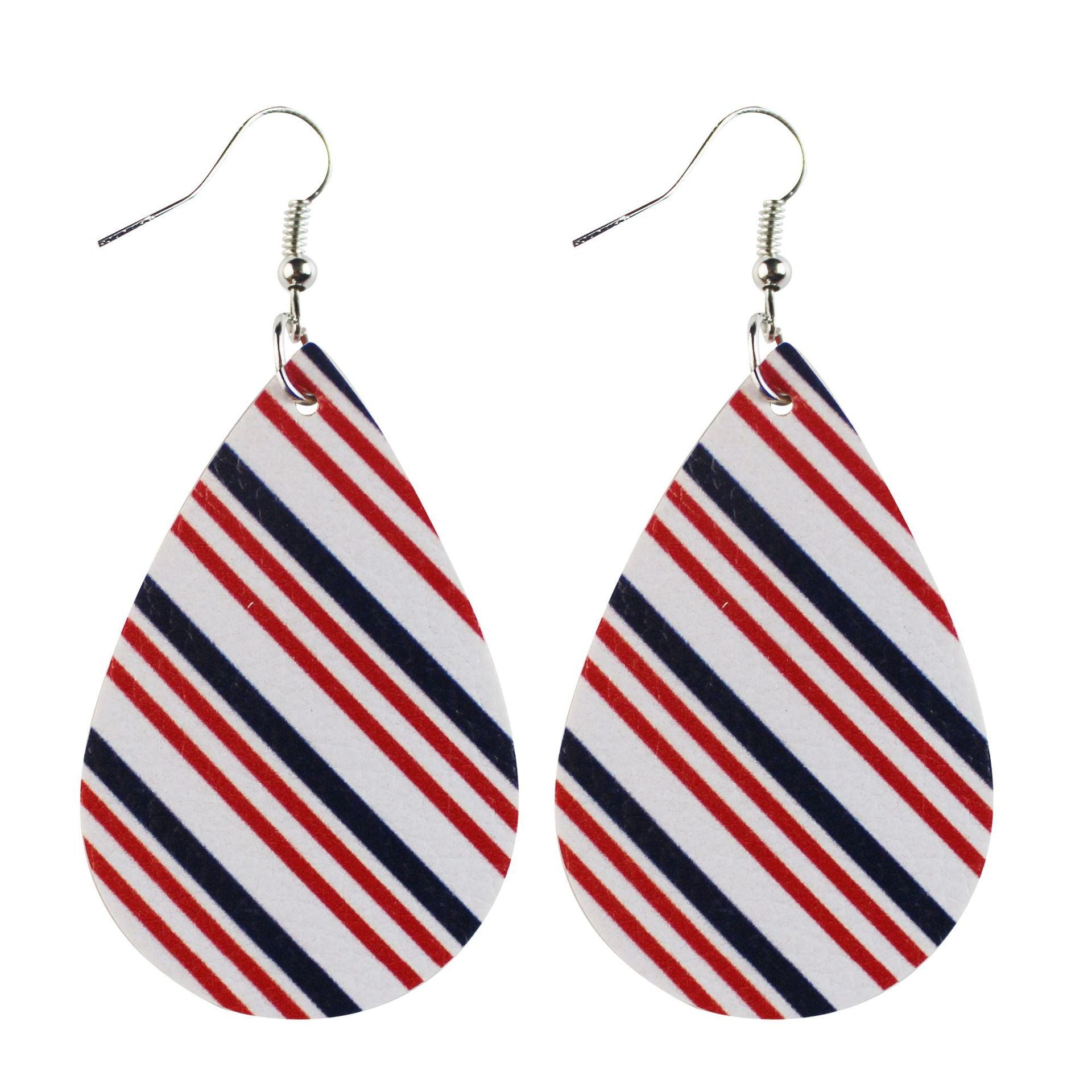 Wholesale Independence Day leather earrings