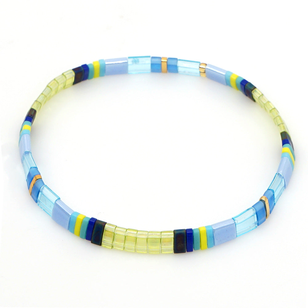 Wholesale Handmade Tila Bead Stretch Bracelet Women S Bohemian Multi Layer Stacking Jewelry Ethnic Fashion Accessory For Boutique Resale