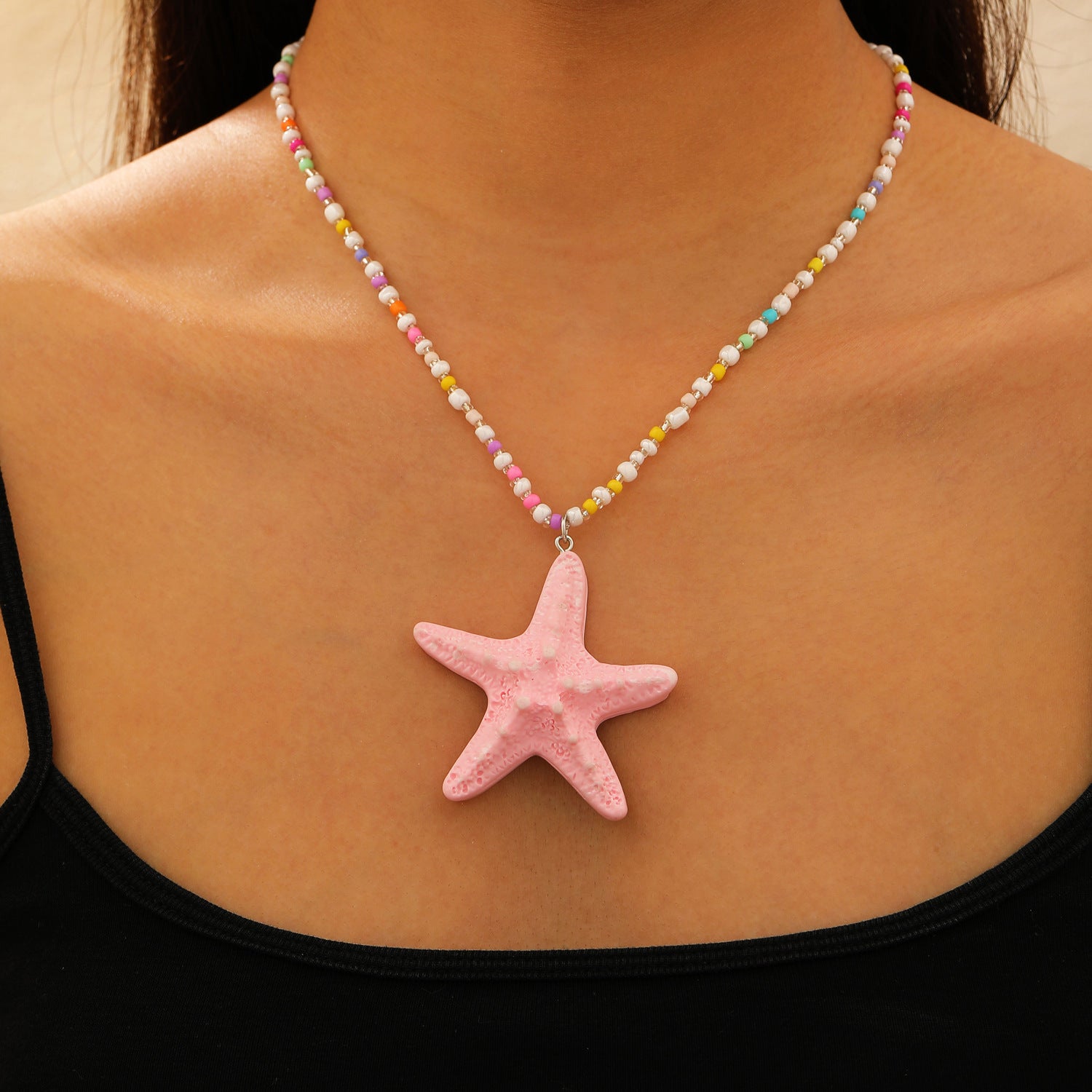 Wholesale Bohemian Summer Beach Shell Necklace And Bracelet Set Faux Pearl Starfish Conch Women S Fashion Jewelry Accessory