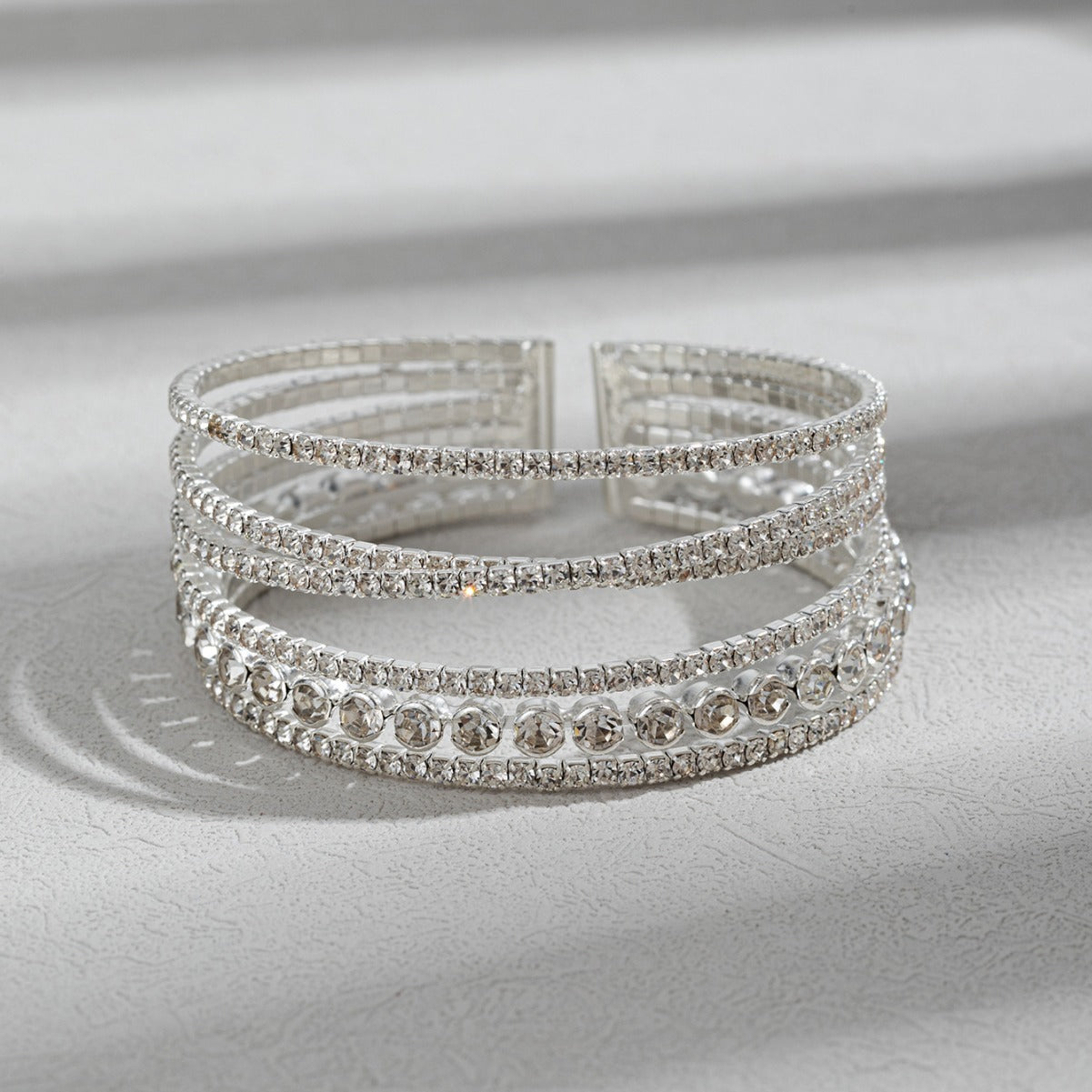 Wholesale rhinestone stretch diamond bracelet