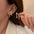 Wholesale  rhinestone U-shaped stud earrings