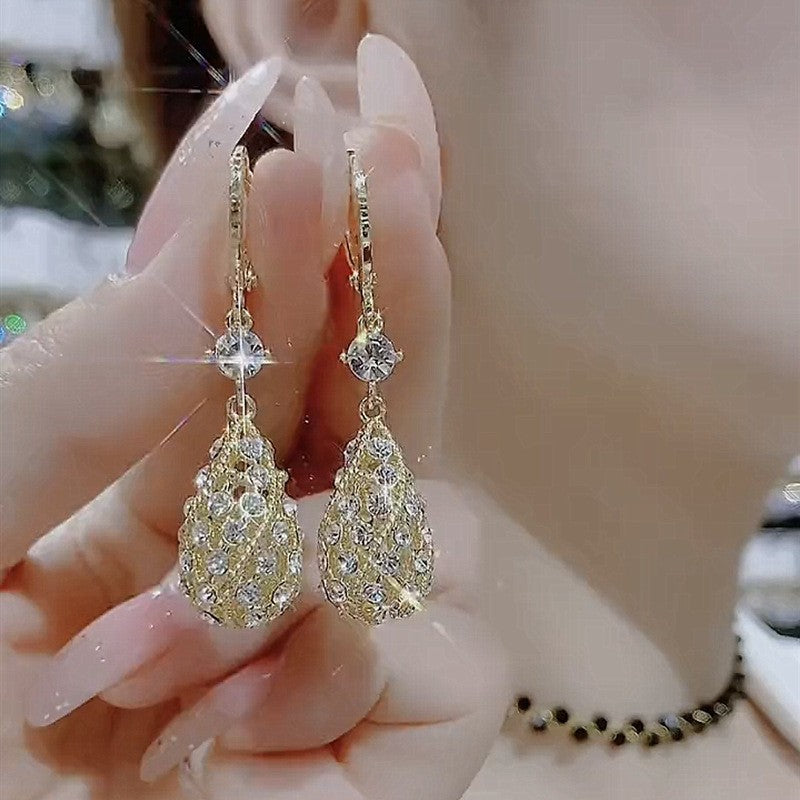Wholesale Exaggerated Earrings Statemente Earrings Blingbling Earrings ACC-ES-Yinhe005