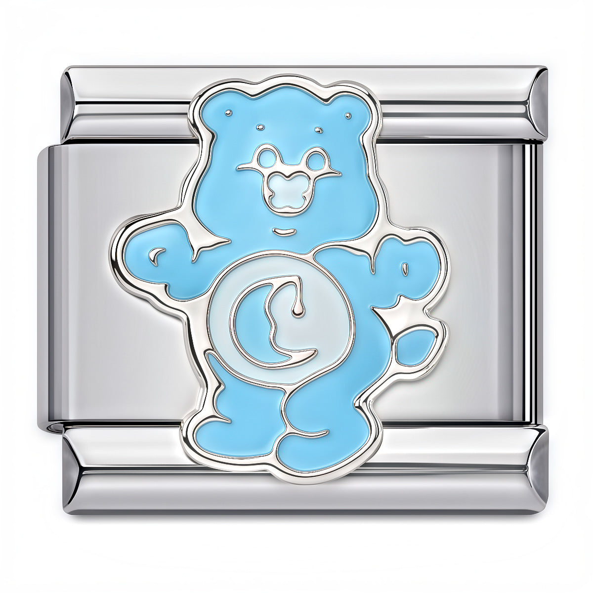 Wholesale Stainless Steel Bear Pattern DIY Elastic Bracelet - Trendy Jewelry Accessory