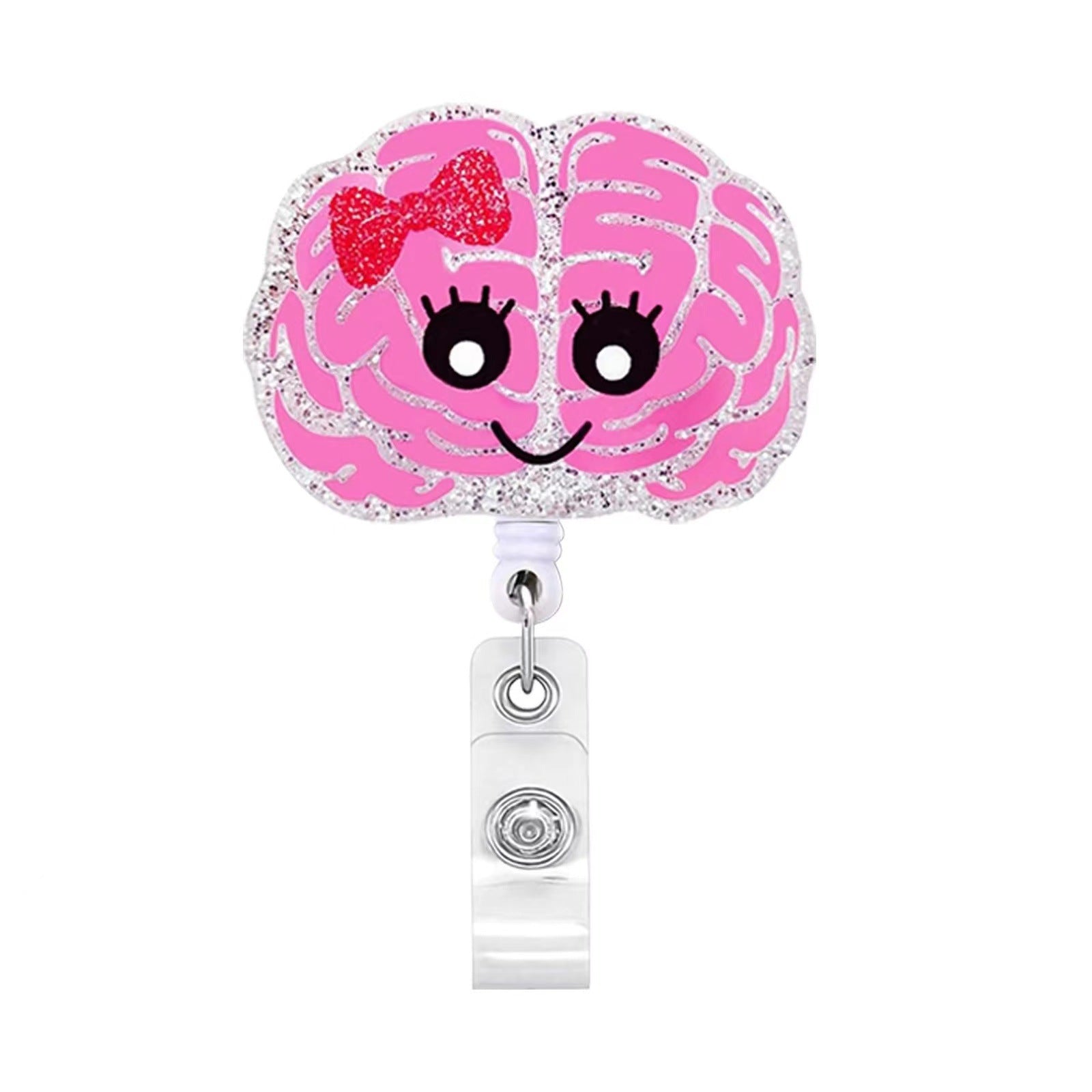 Wholesale Acrylic Halloween Ghost Medical Retractable Badge Keychain ACC-KC-LingYu006